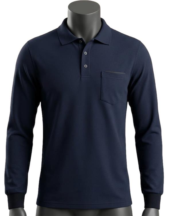 Kışlık Yakalı Sivit Lacivert %100 Pamuklu Sol Göğüs Cepli